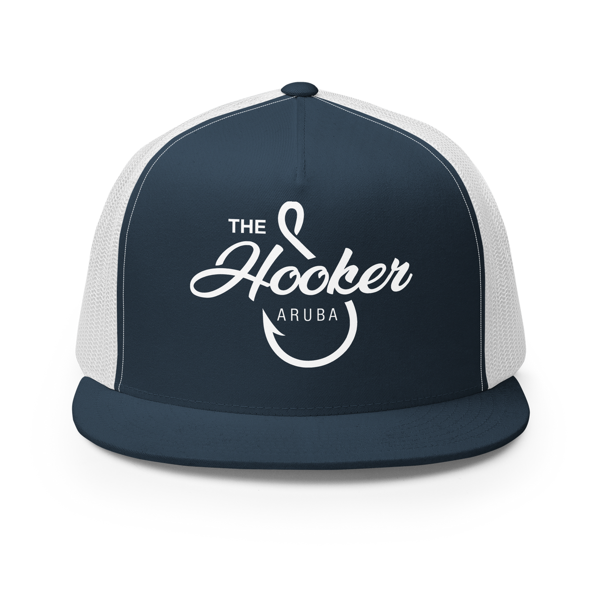 Hooker Charters Aruba Trucker Hat Navy/ White | 222 Threads
