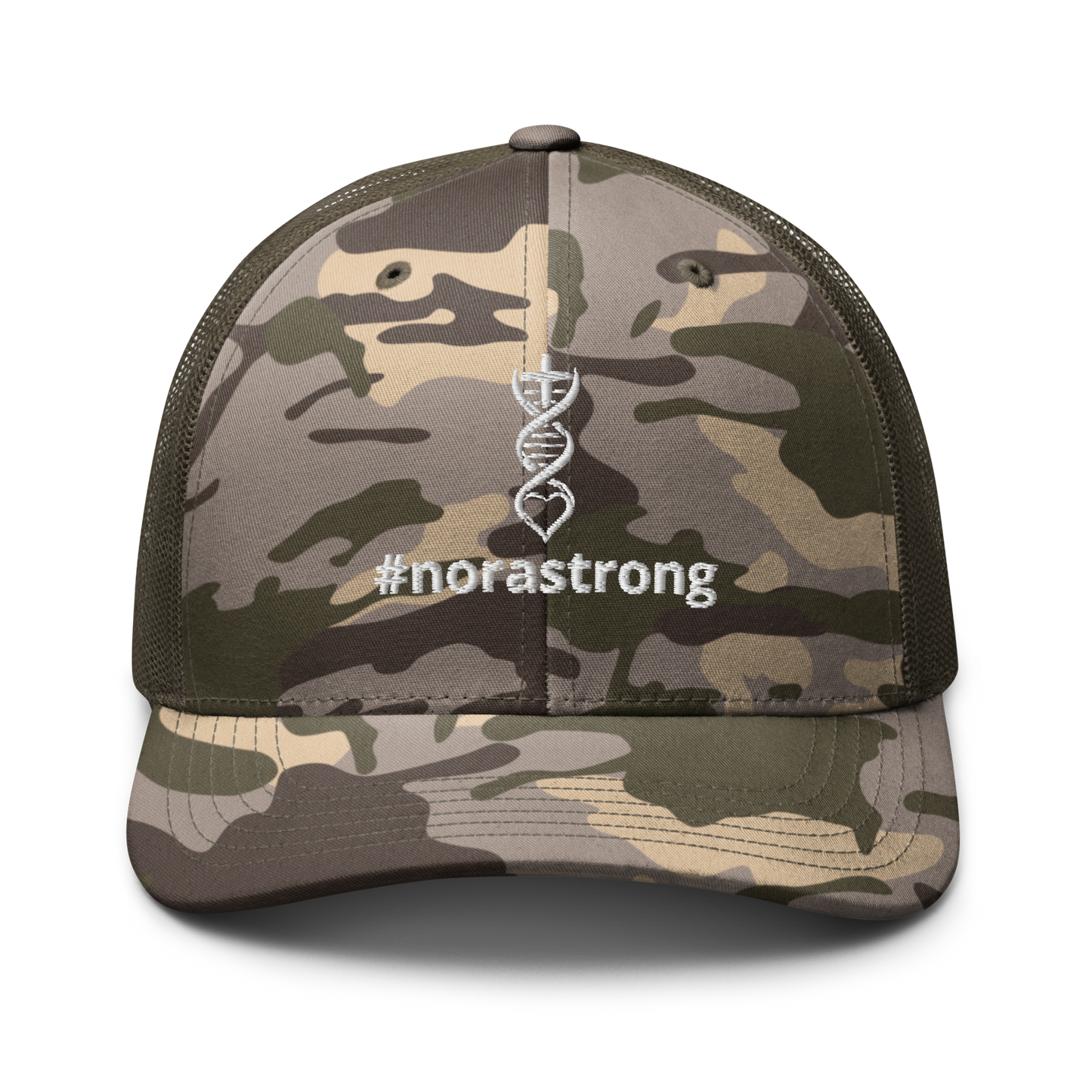 #NORASTRONG Double Helix / Faith / Love Camouflage trucker hat