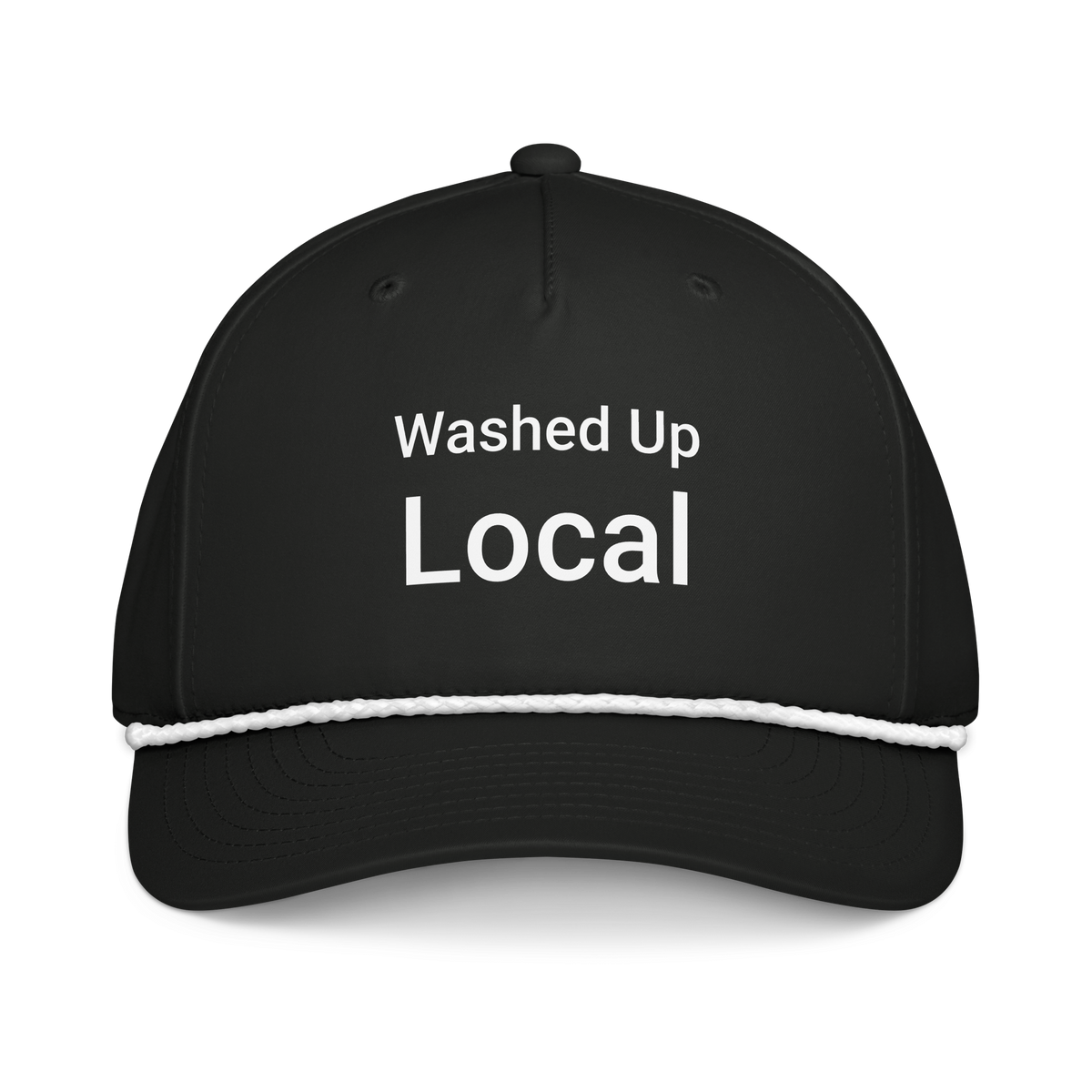 Washed Up Local Classic Rope Hat Black/White | 222 Threads