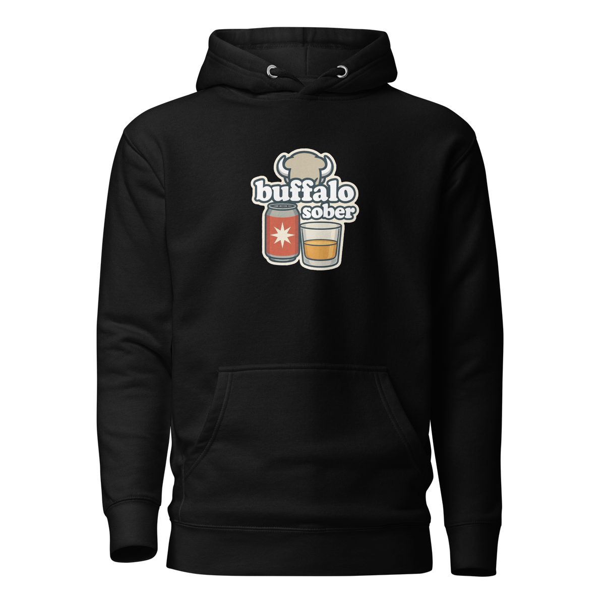 Buffalo Sober Hoodie Black | 222 Threads