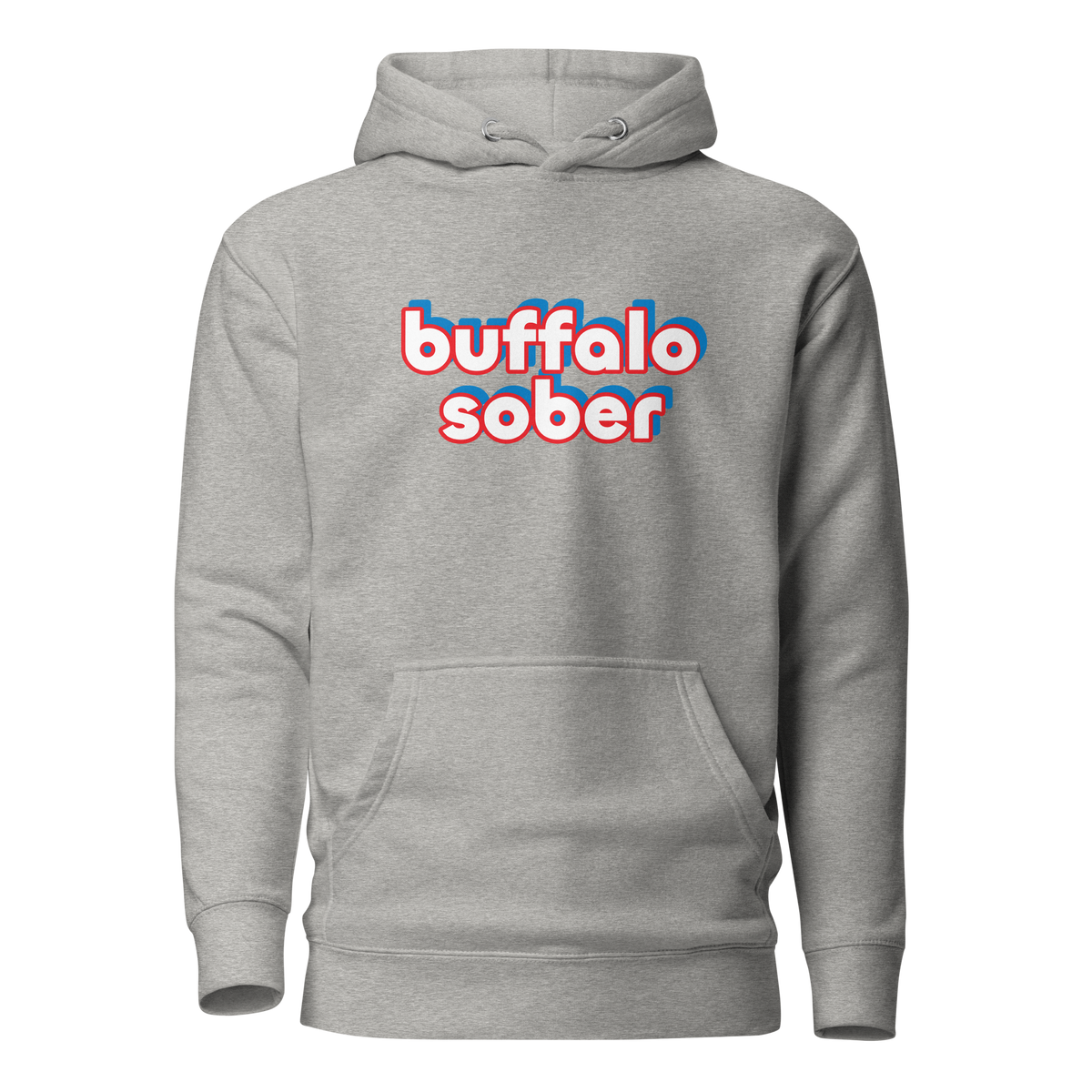 Buffalo Sober Hoodie Carbon Grey | 222 Threads