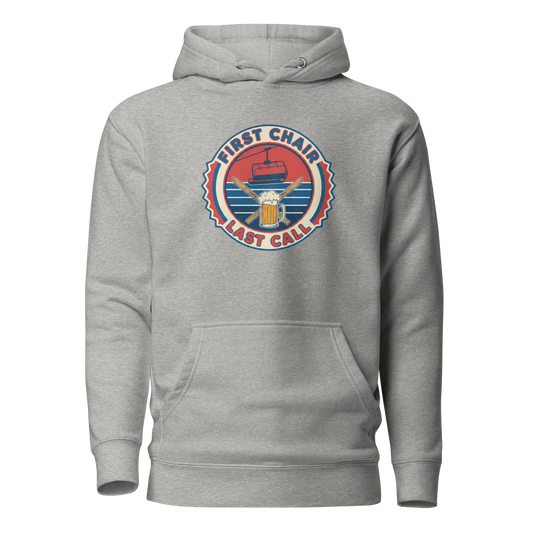 First Chair Last Call Hoodie Carbon Grey | 222 Threads