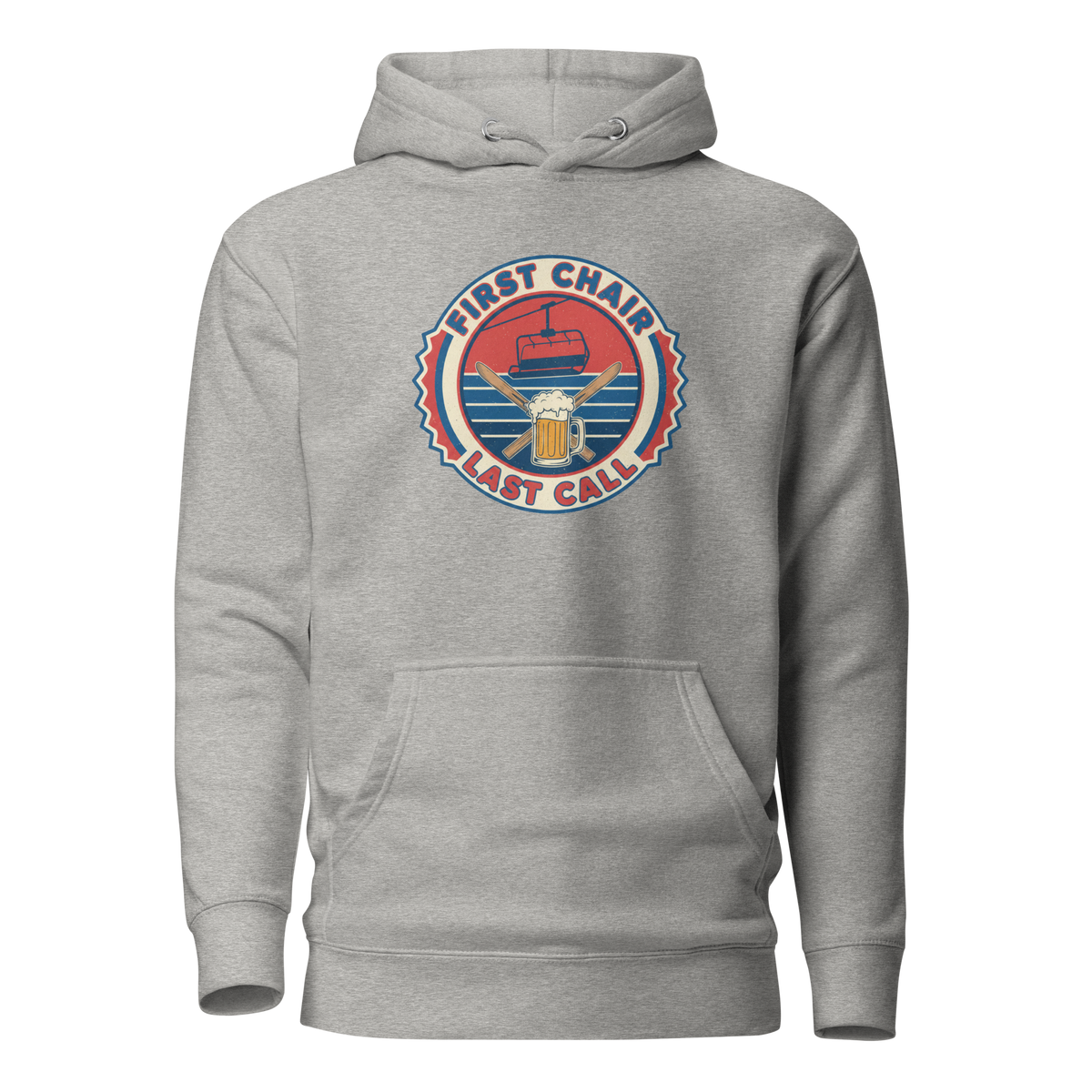 First Chair Last Call Hoodie Carbon Grey | 222 Threads