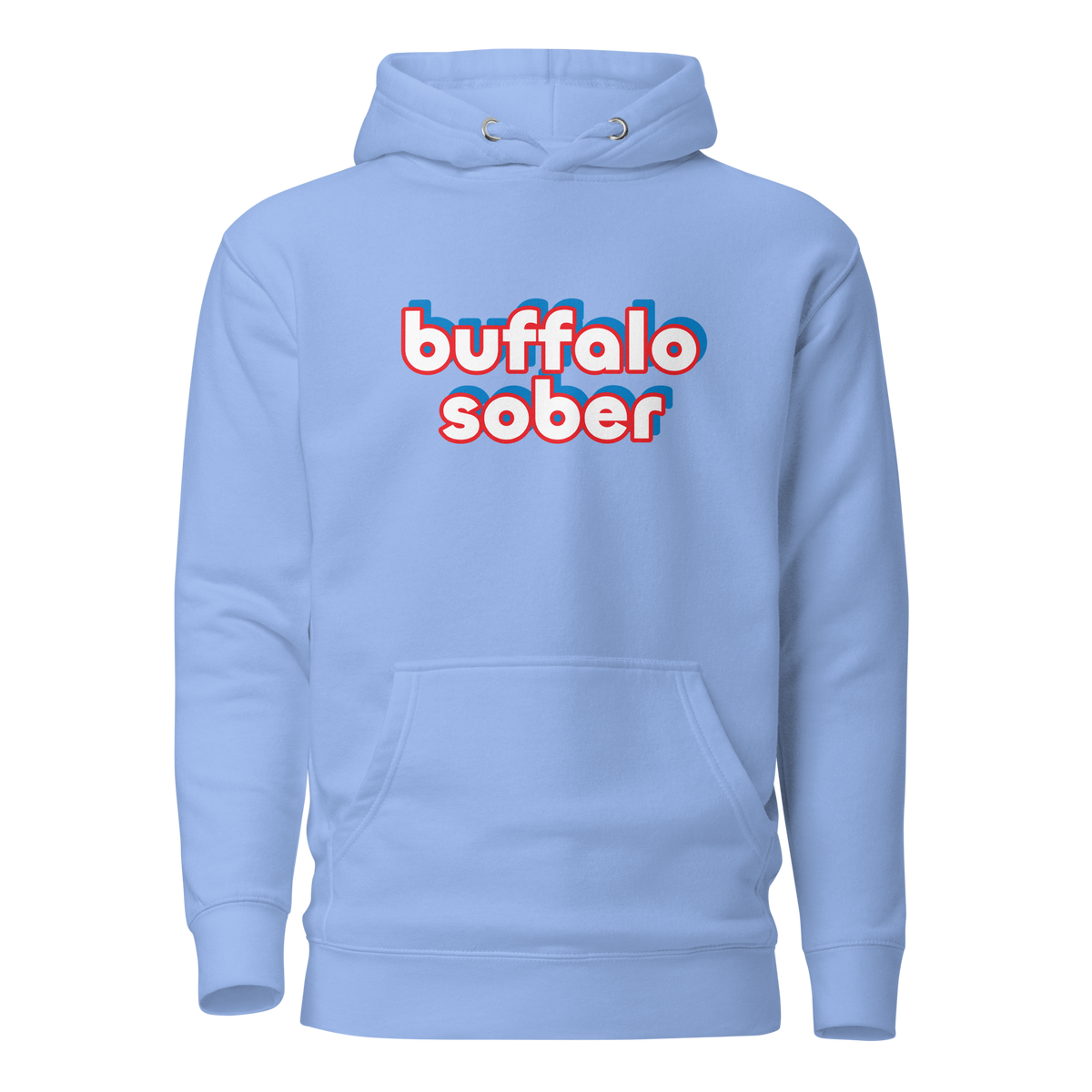 Buffalo Sober Hoodie Carolina Blue | 222 Threads