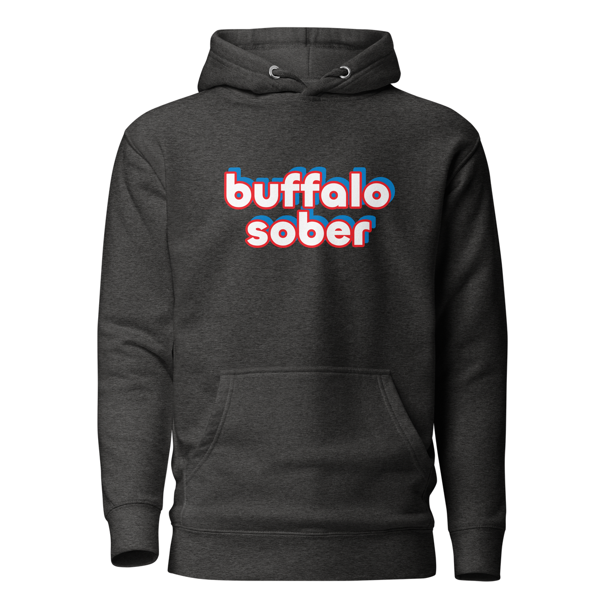 Buffalo Sober Hoodie Charcoal Heather | 222 Threads