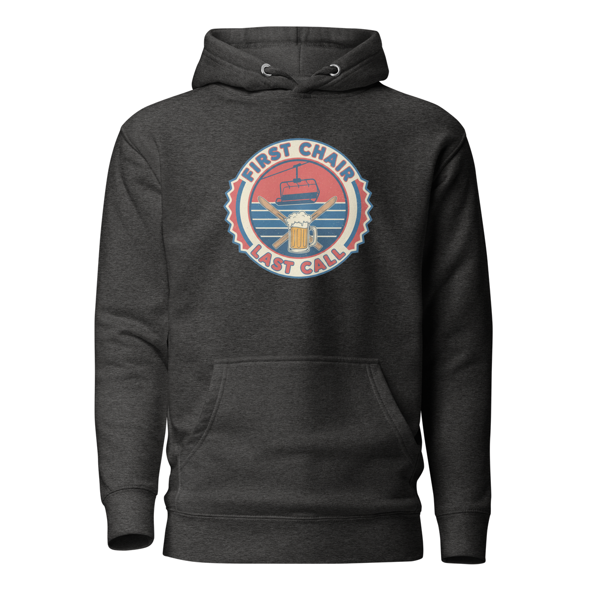 First Chair Last Call Hoodie Charcoal Heather | 222 Threads