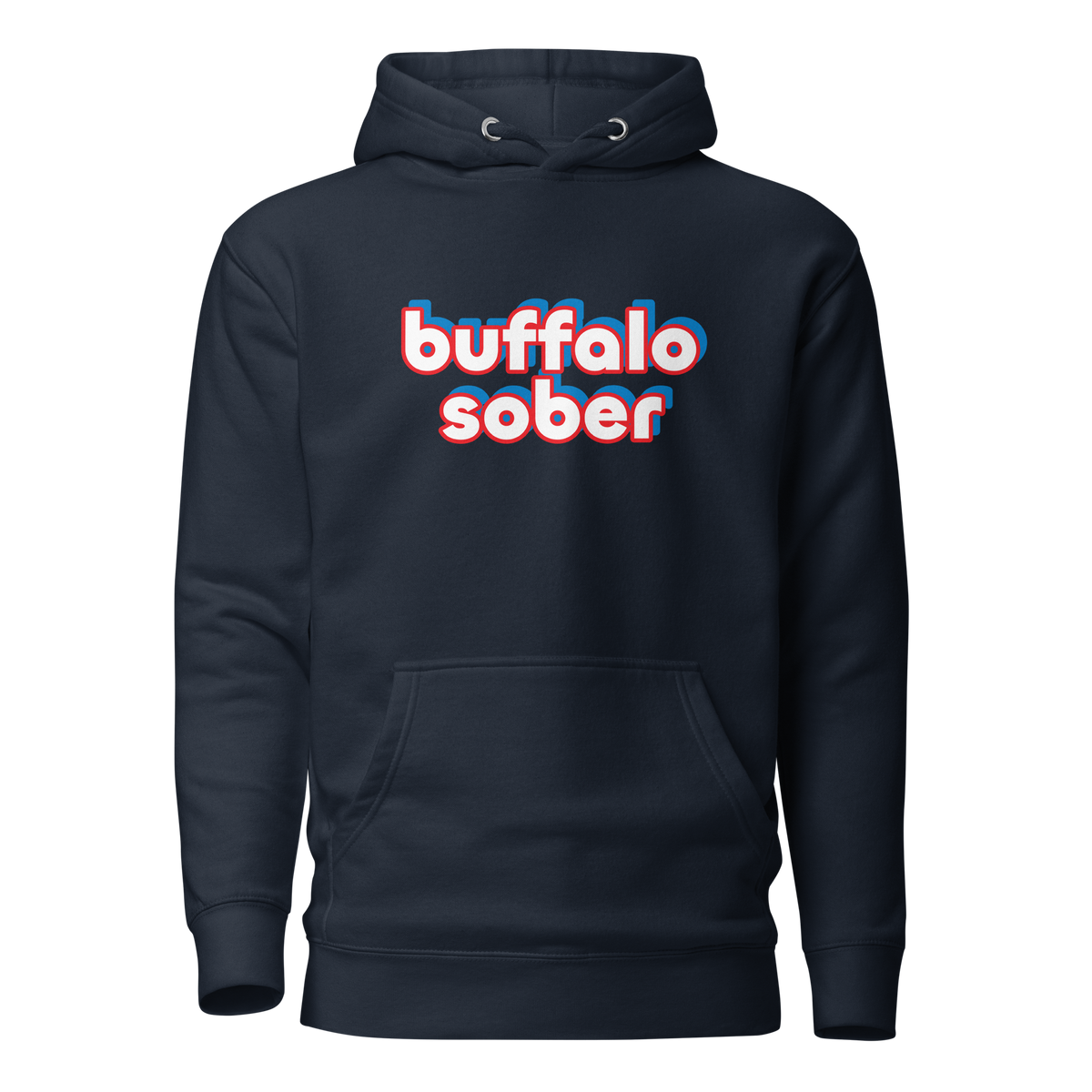 Buffalo Sober Hoodie Navy Blazer | 222 Threads
