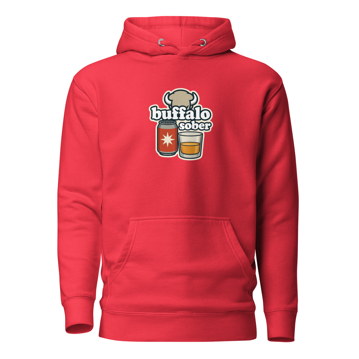 Buffalo Sober Hoodie Team Red | 222 Threads