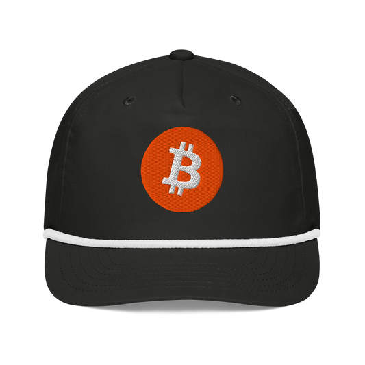 Bitcoin Rope Hat Black/White | 222 Threads