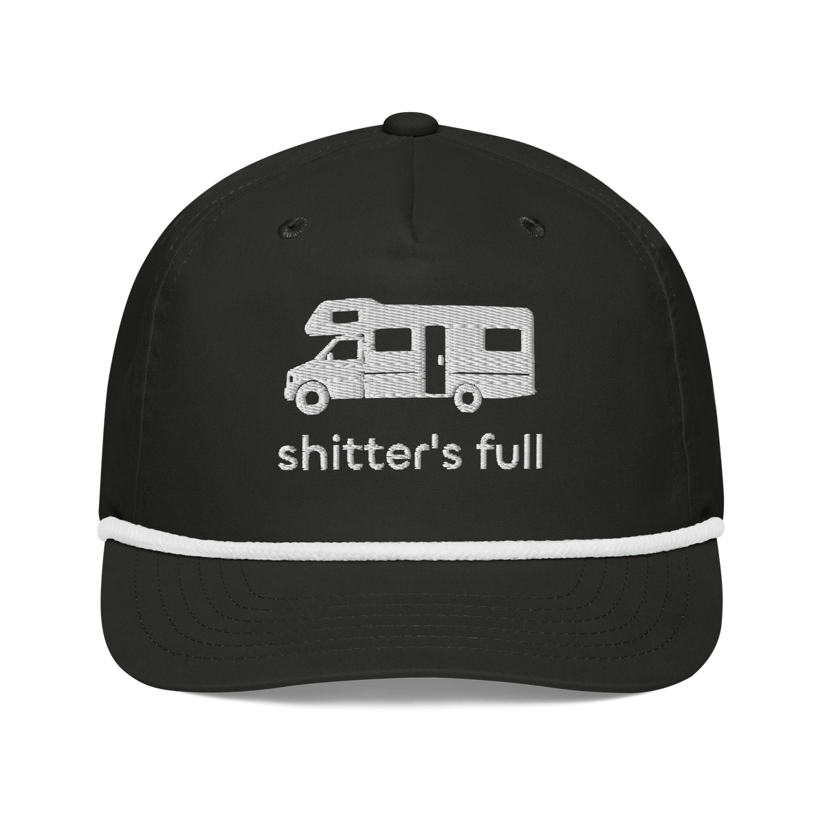 Shitter's Full Rope Cap Black/White | 222 Threads