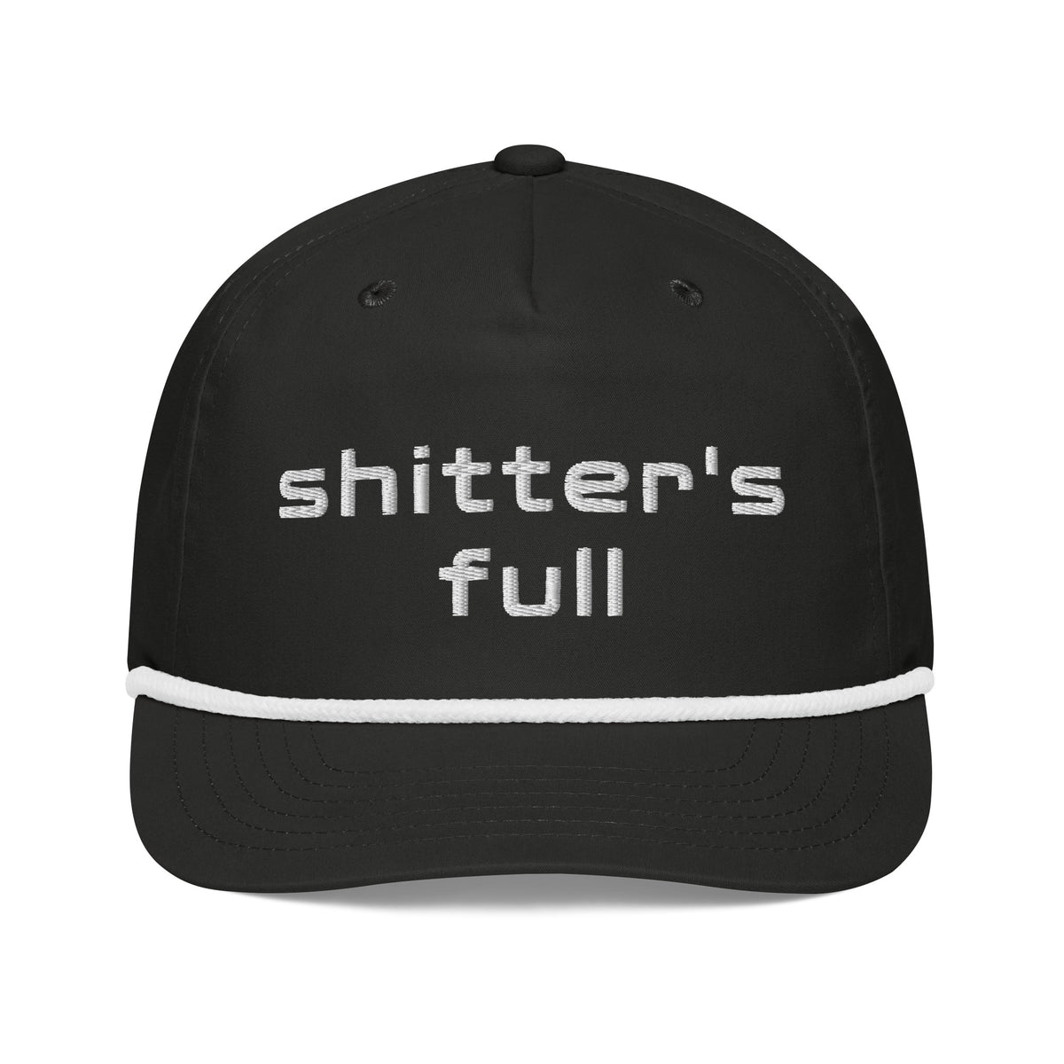 Shitter's Full Rope Hat Black/White | 222 Threads