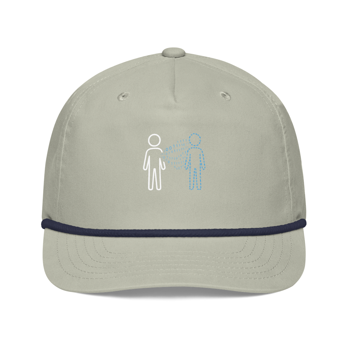 Digital Twin AI Rope Hat Lt Gray/Navy | 222 Threads