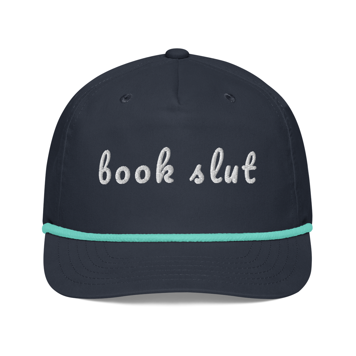 Book Slut Rope Hat Navy/Mint | 222 Threads