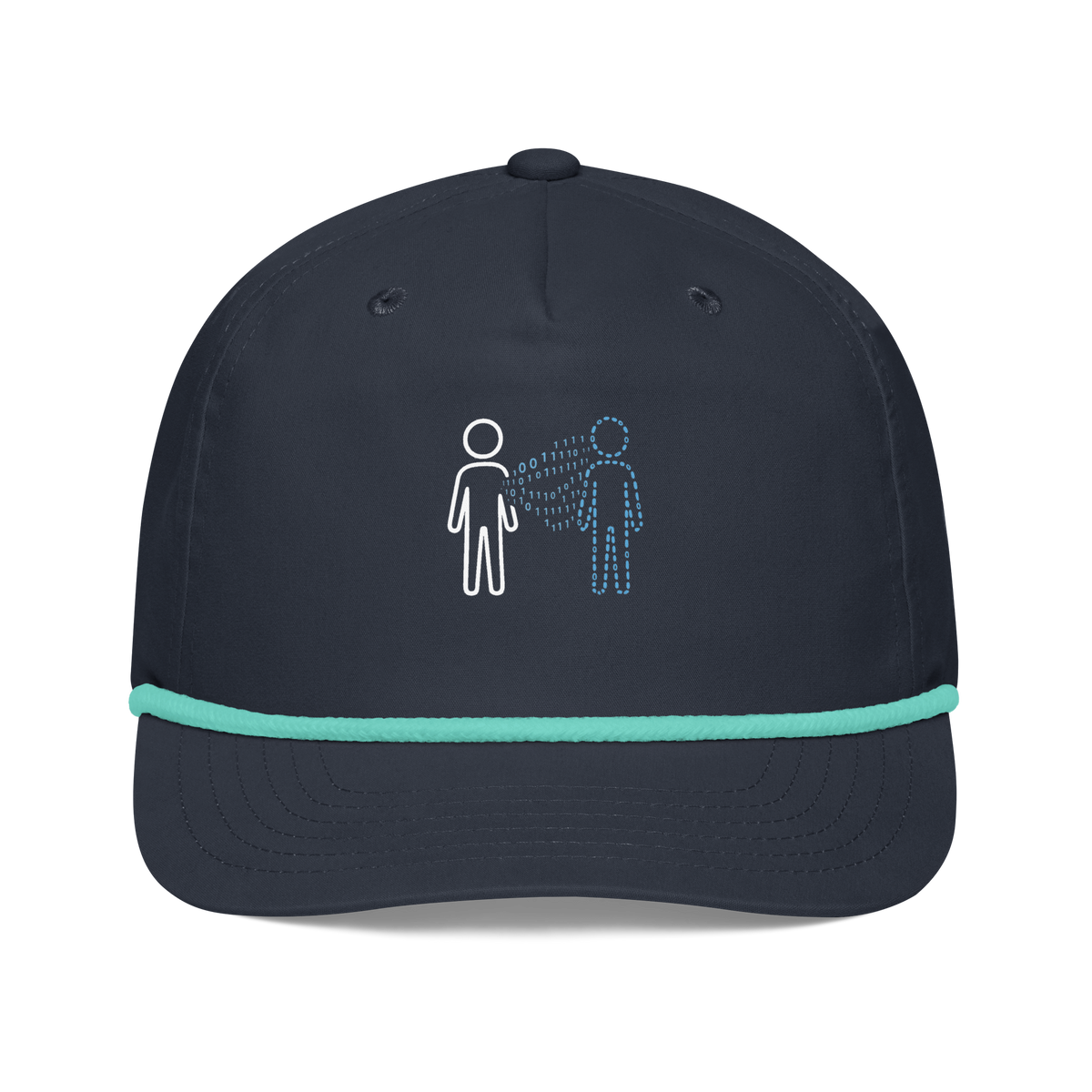 Digital Twin AI Rope Hat Navy/Mint | 222 Threads