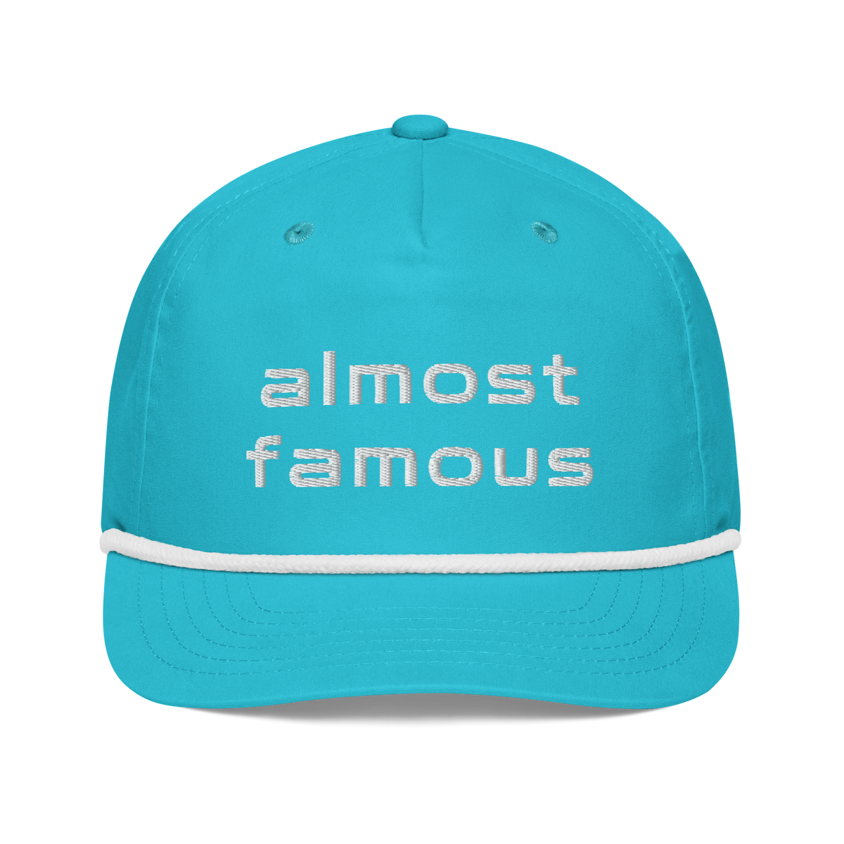 Almost Famous Rope Hat Turquoise/White | 222 Threads