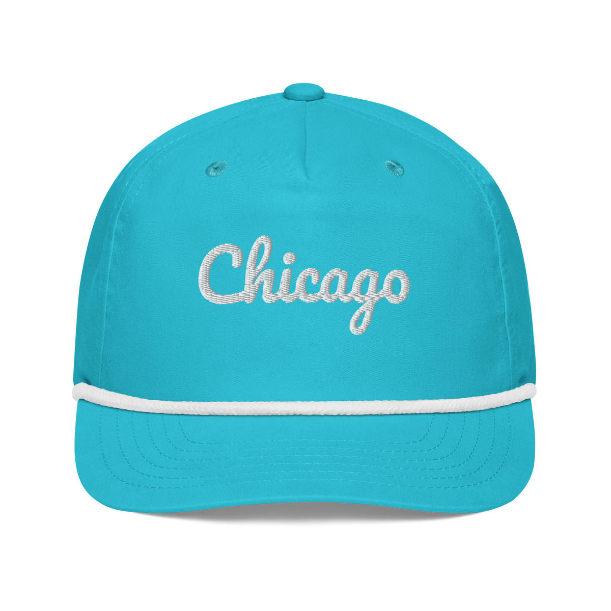 Chicago Rope Hat Turquoise/White | 222 Threads