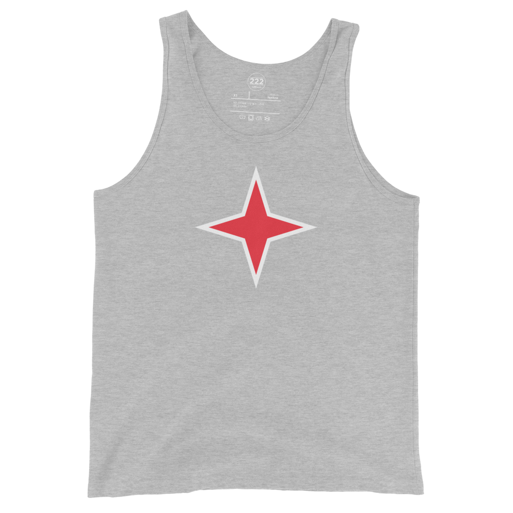 Aruba Red Star Men's Tank Top Athletic Heather | 222 Threads