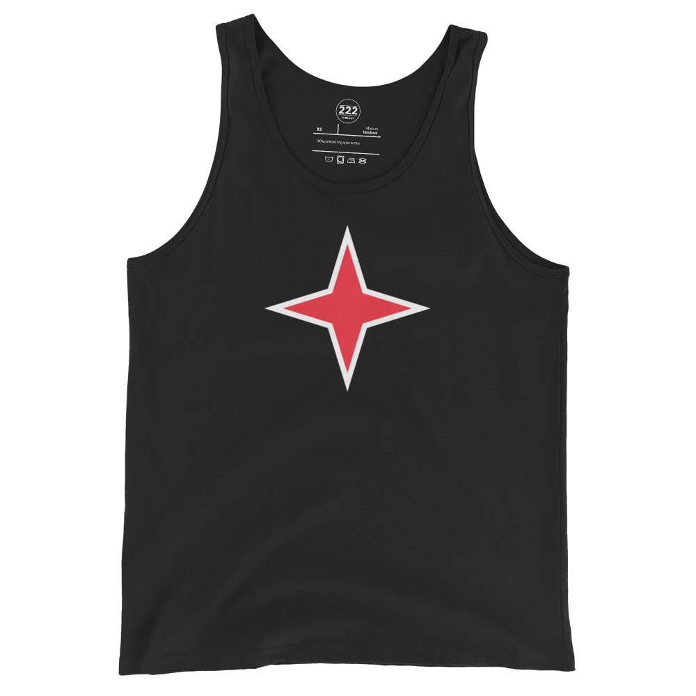 Aruba Red Star Men's Tank Top Black | 222 Threads