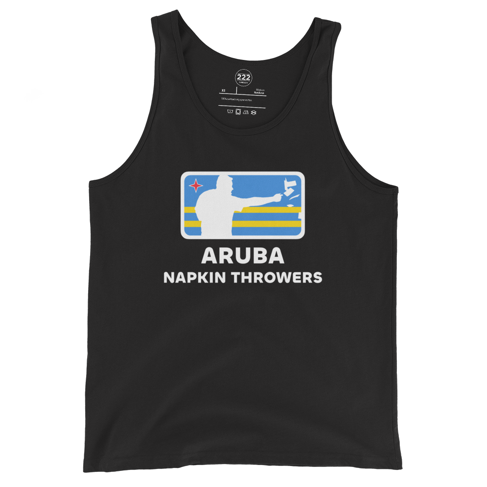 Aruba Napkin Throwers Men's Tank Top Black | 222 Threads