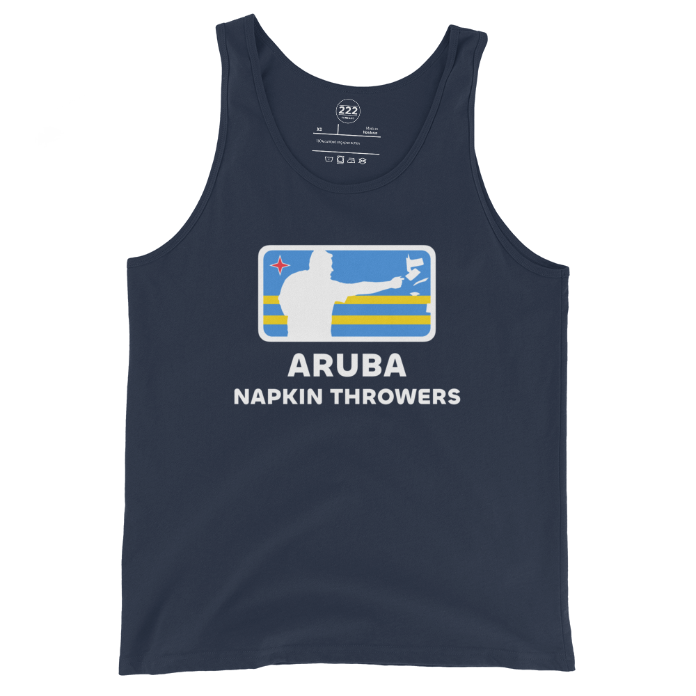 Aruba Napkin Throwers Men's Tank Top Navy | 222 Threads