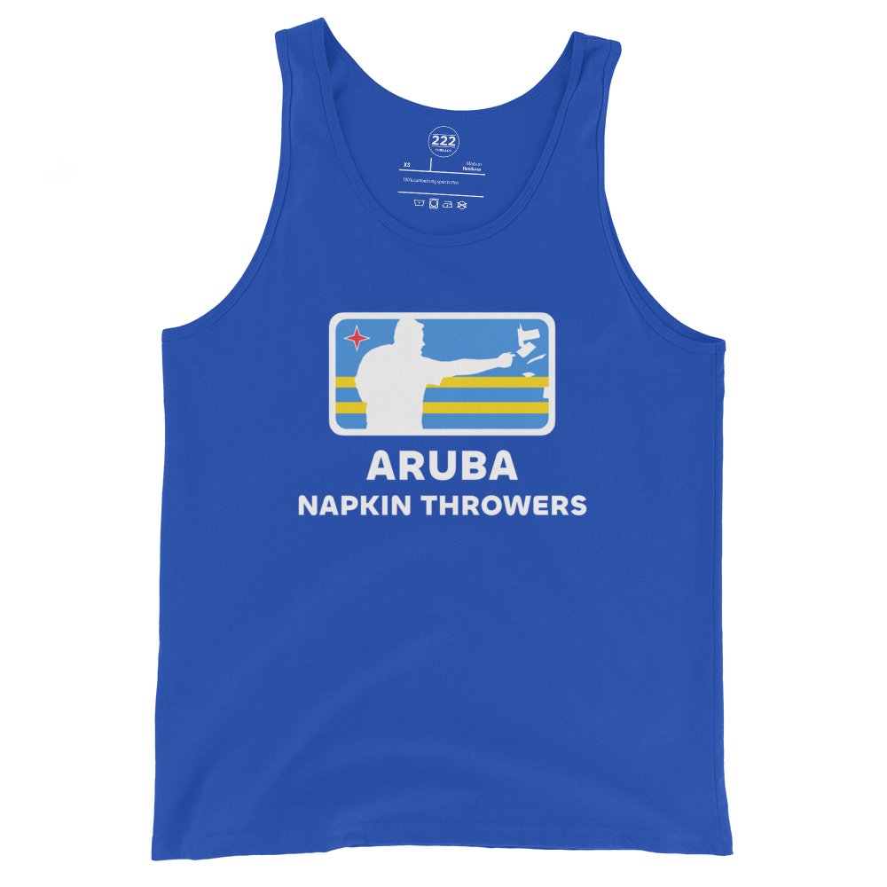Aruba Napkin Throwers Men's Tank Top True Royal | 222 Threads