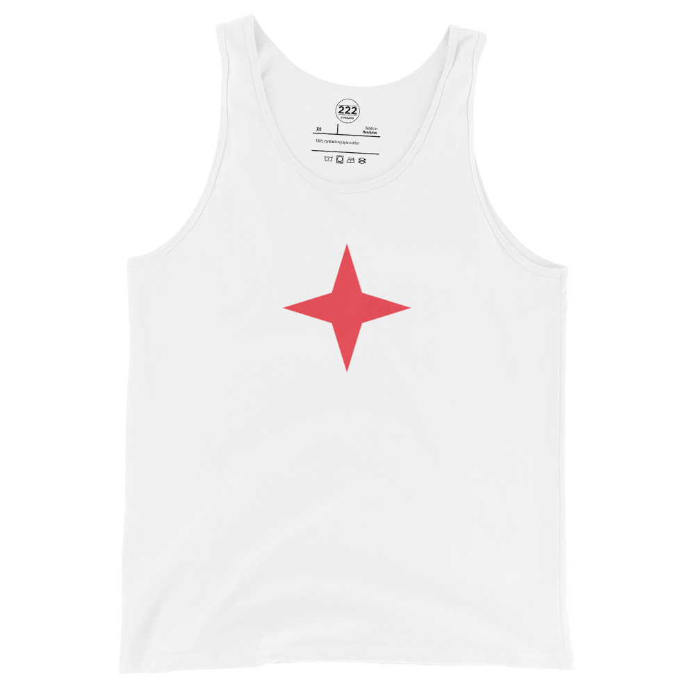 Aruba Red Star Men's Tank Top White | 222 Threads