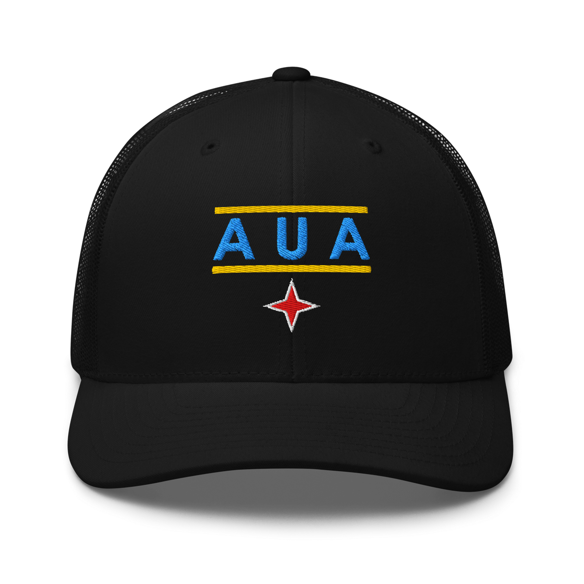 Aruba AUA Trucker Hat Black | 222 Threads