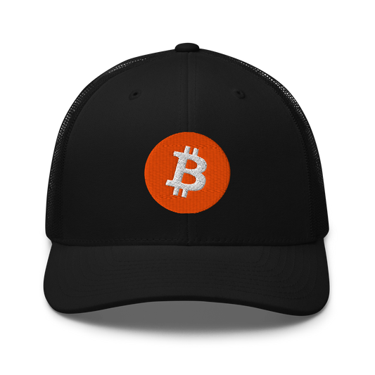 bitcoin Trucker Hat Black | 222 Threads