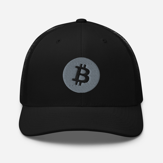 Bitcoin Trucker Hat Black | 222 Threads