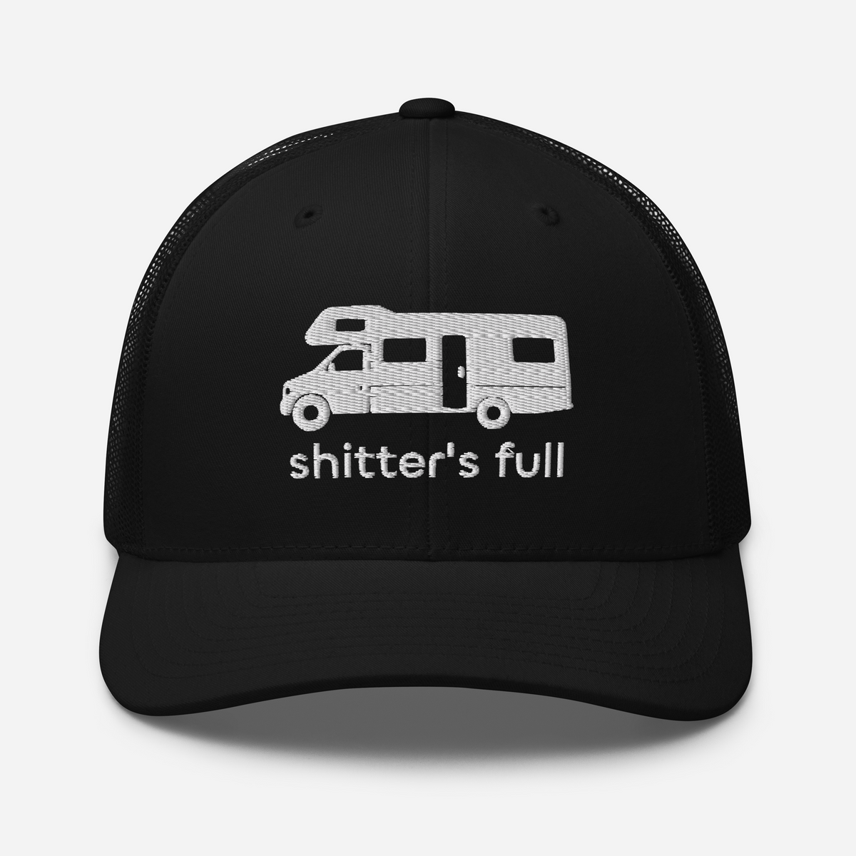 Shitter's Full Trucker Cap Black | 222 Threads