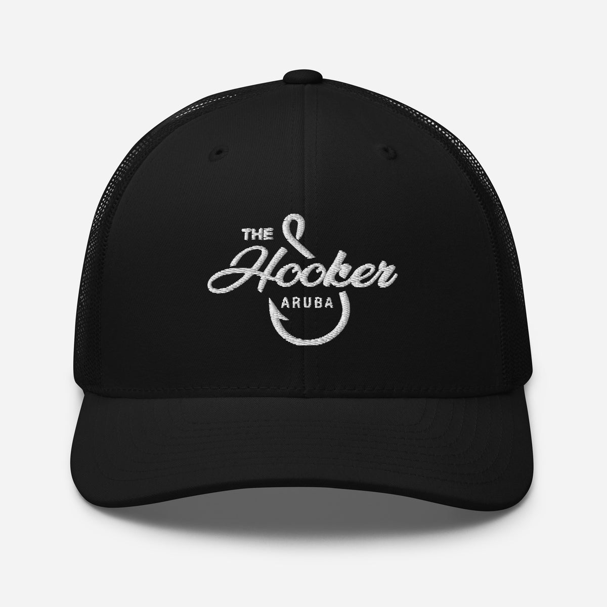 The Hooker Charters Aruba Trucker Cap Black | 222 Threads