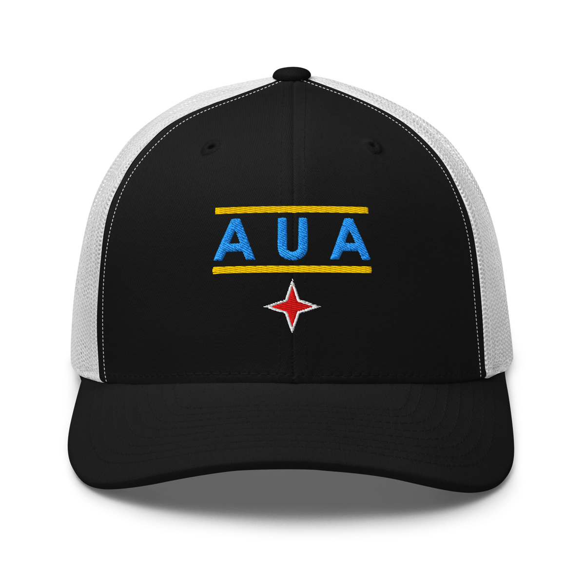Aruba AUA Trucker Hat Black/ White | 222 Threads