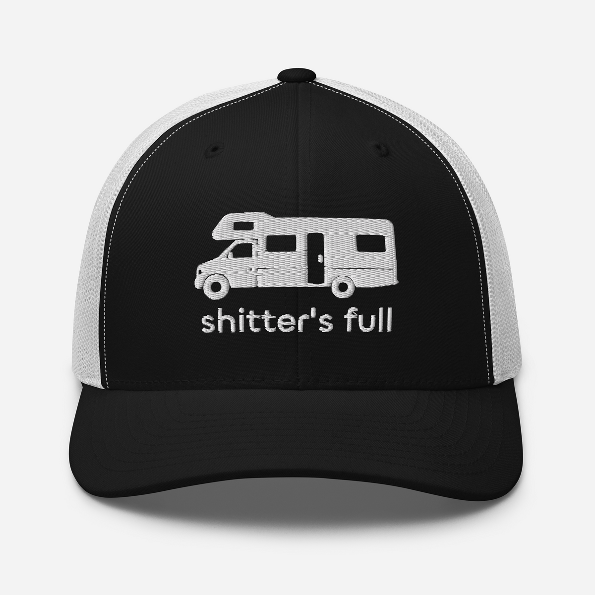 Shitter's Full Trucker Cap Black/ White | 222 Threads