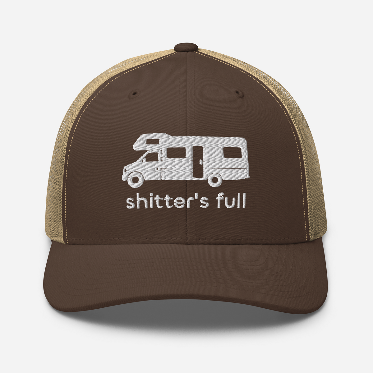 Shitter's Full Trucker Cap Brown/ Khaki | 222 Threads