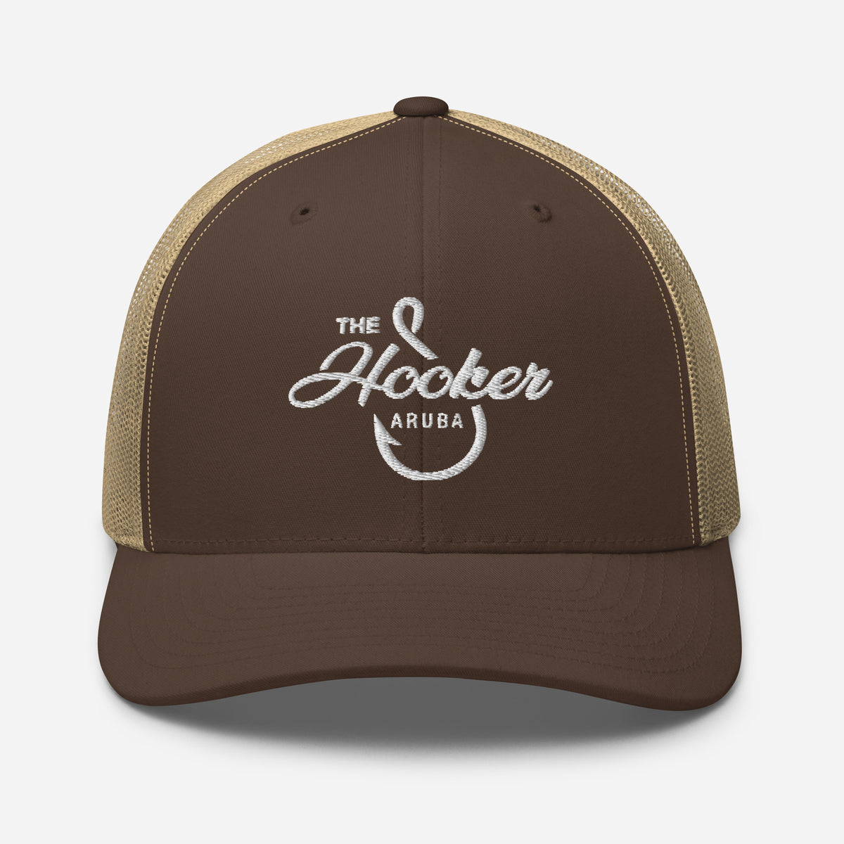 The Hooker Charters Aruba Trucker Cap Brown/ Khaki | 222 Threads