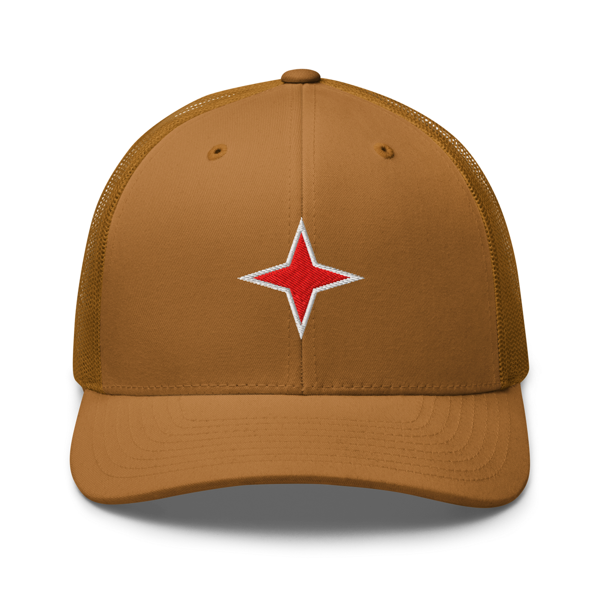 Aruba Red Star Trucker Hat Caramel | 222 Threads