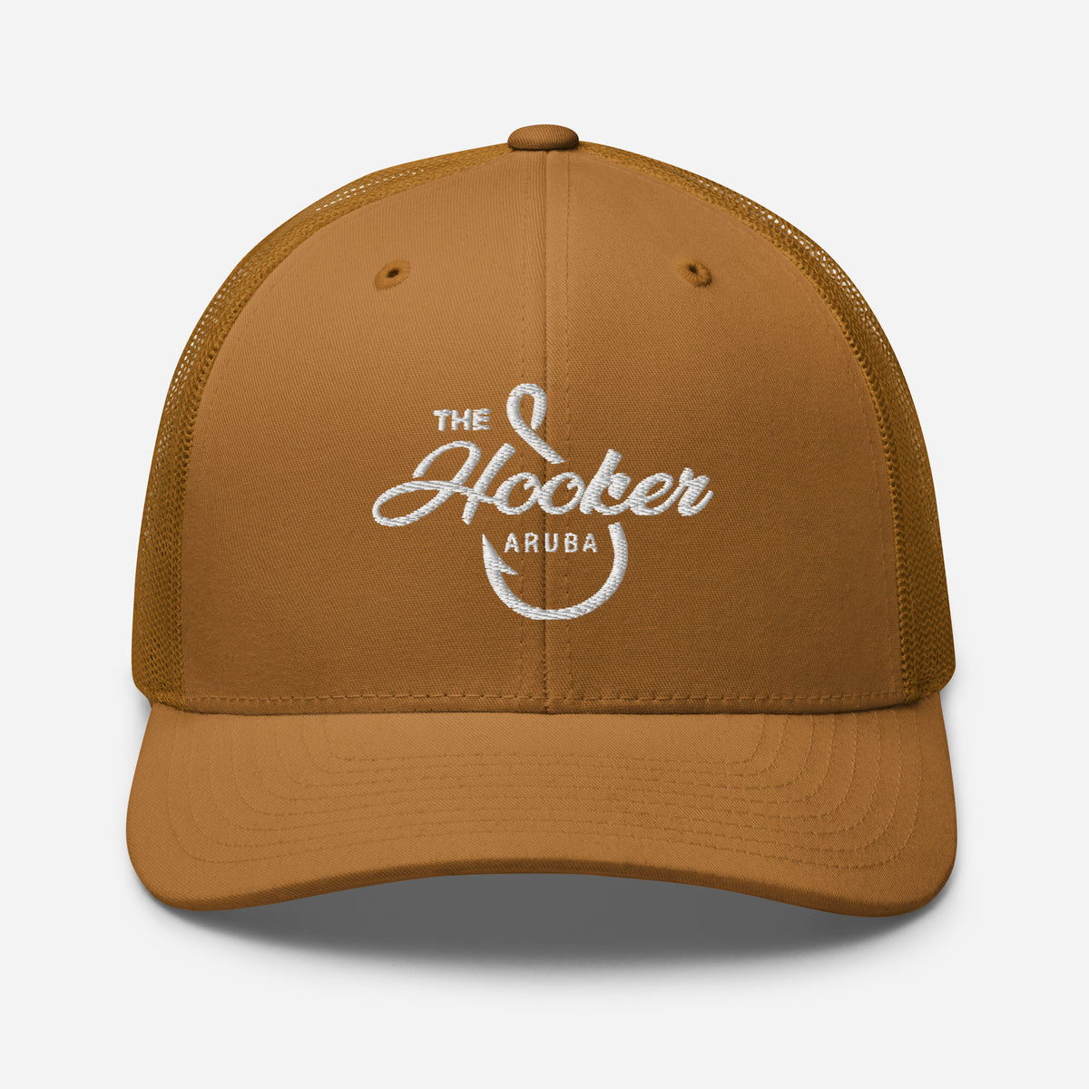 The Hooker Charters Aruba Trucker Cap Caramel | 222 Threads