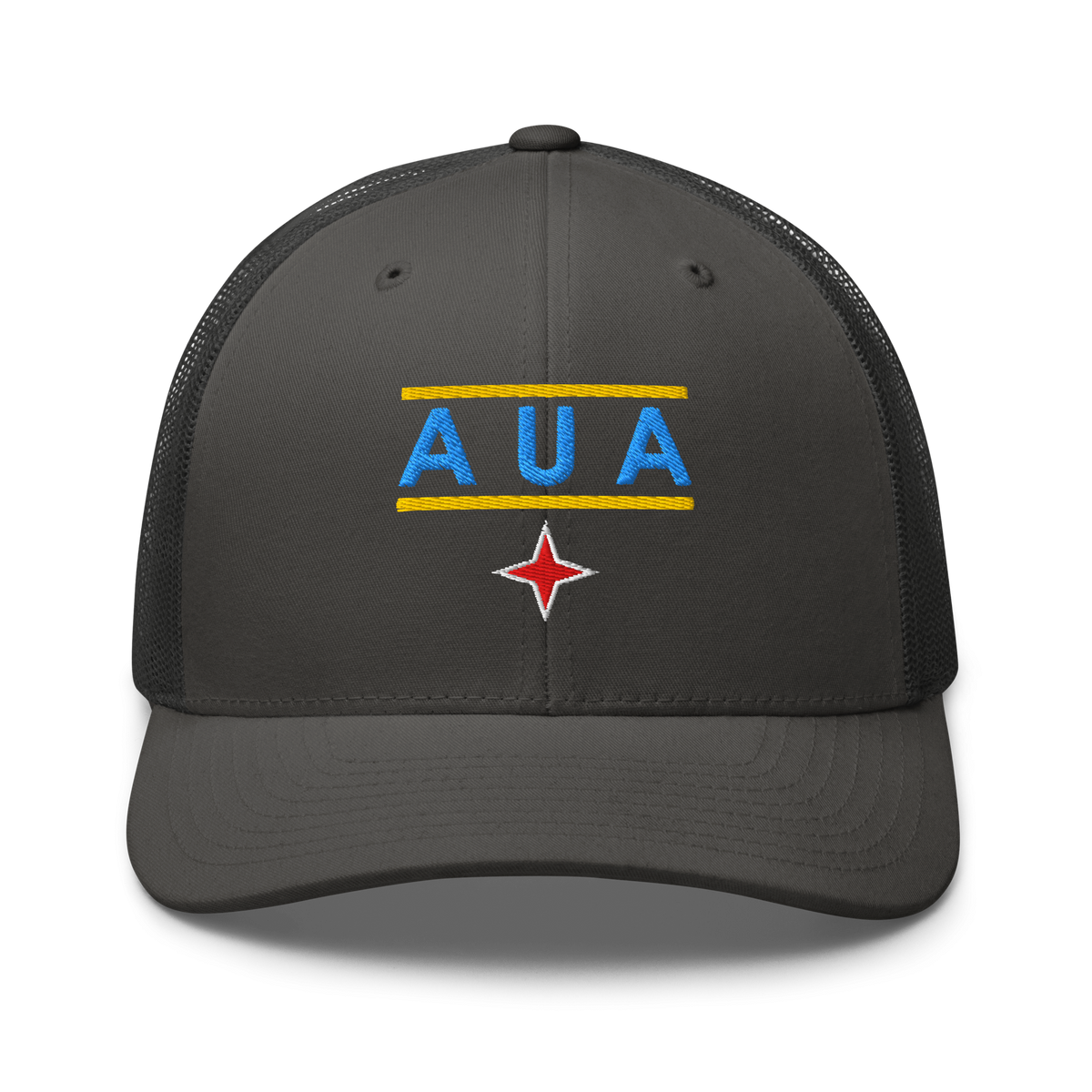 Aruba AUA Trucker Hat Charcoal | 222 Threads