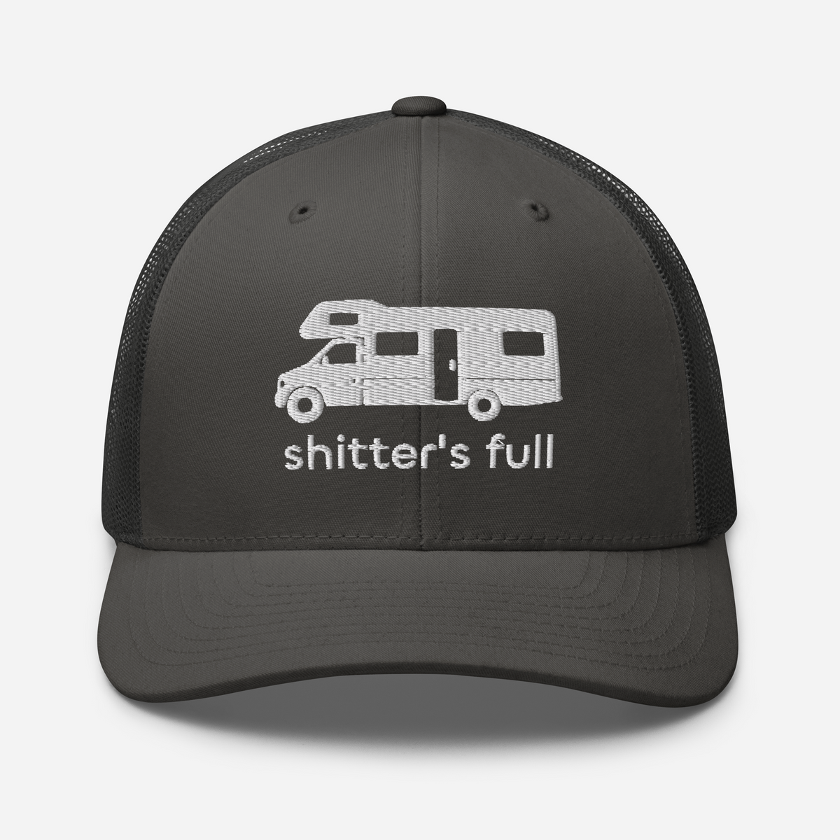 Shitter's Full Trucker Cap Charcoal | 222 Threads