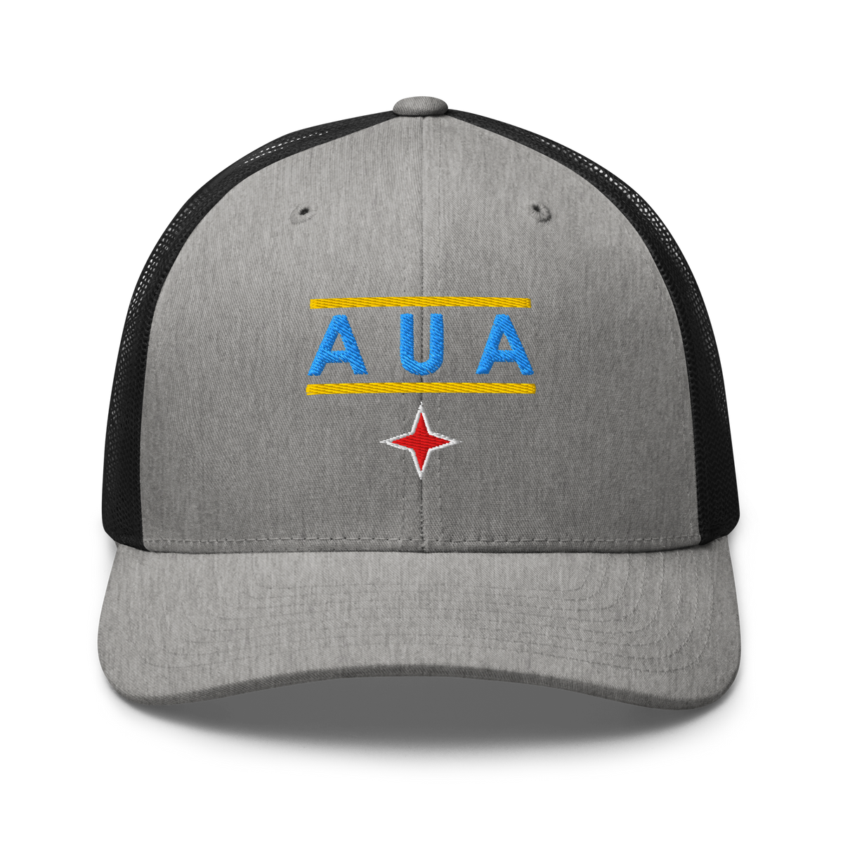 Aruba AUA Trucker Hat Heather/ Black | 222 Threads
