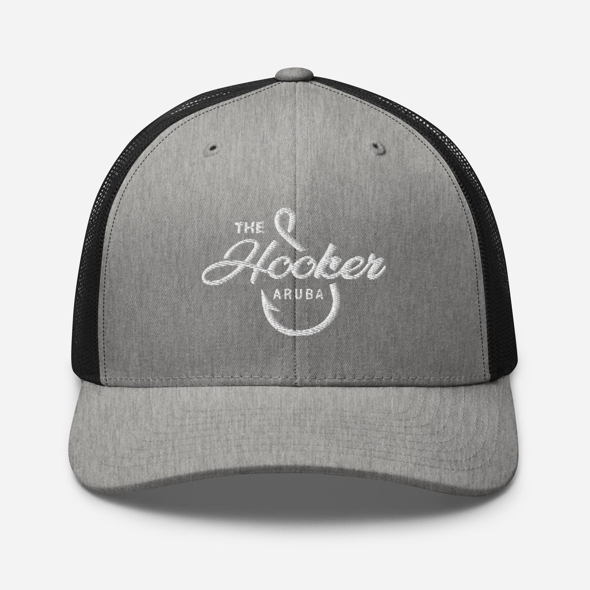 The Hooker Charters Aruba Trucker Cap Heather/ Black | 222 Threads