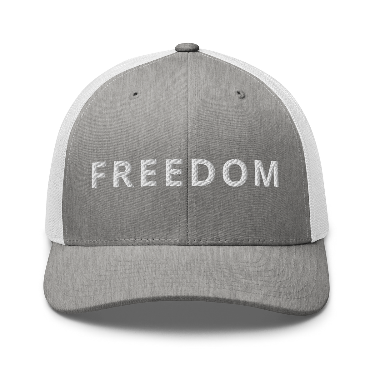 FREEDOM Trucker Cap Heather Grey/White | 222 Threads