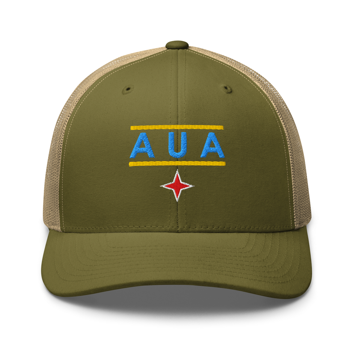 Aruba AUA Trucker Hat Moss/ Khaki | 222 Threads