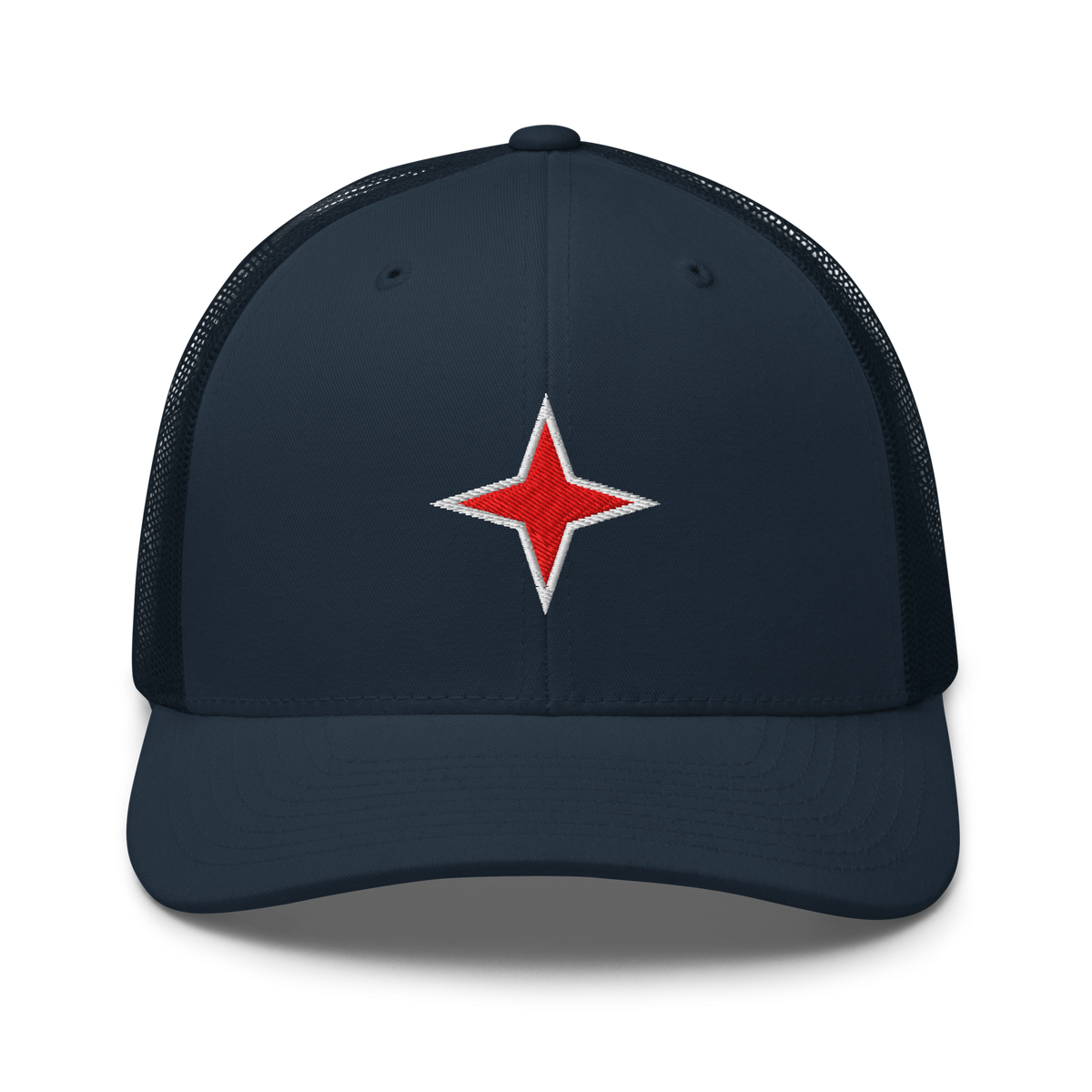 Aruba Red Star Trucker Hat Navy | 222 Threads