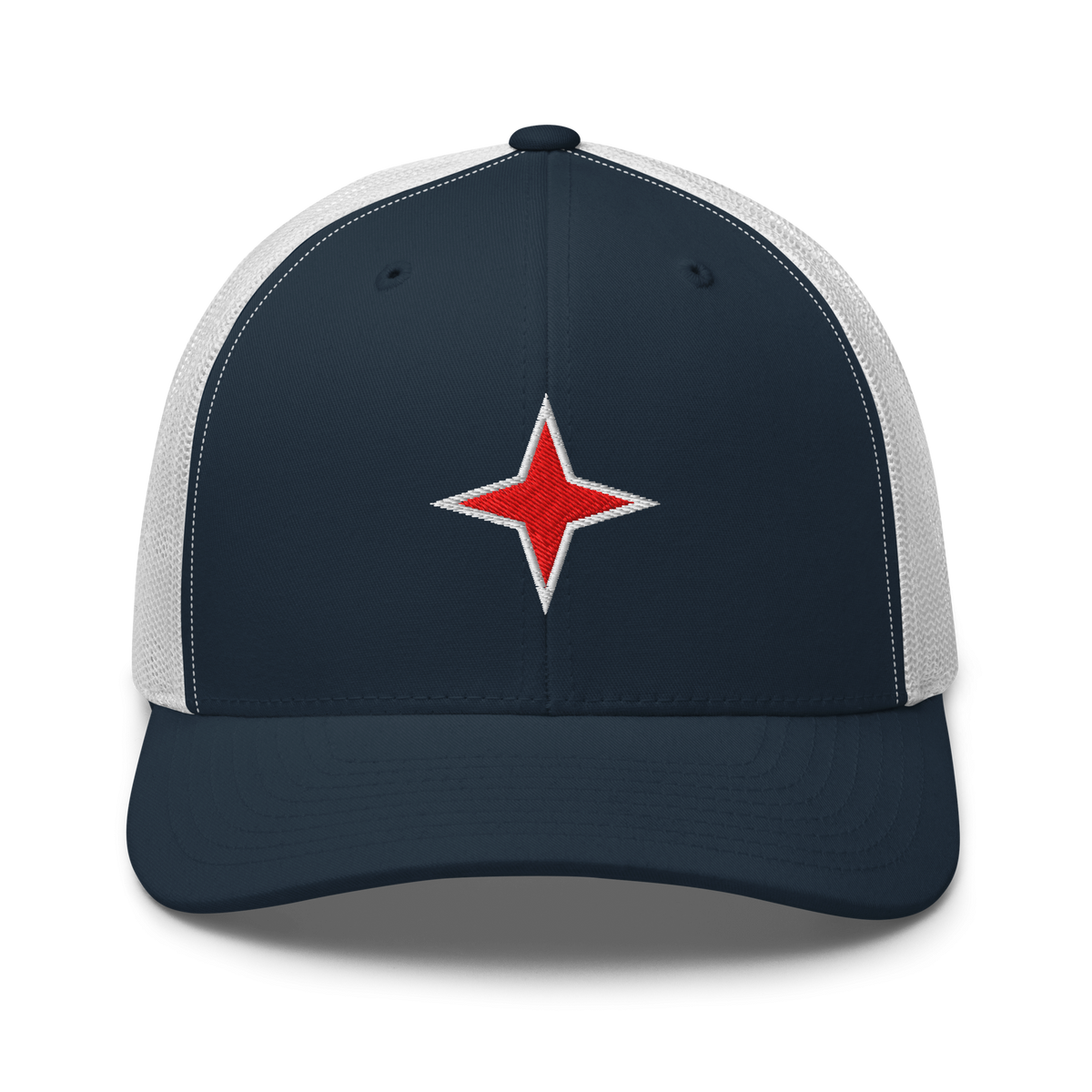 Aruba Red Star Trucker Hat Navy/ White | 222 Threads