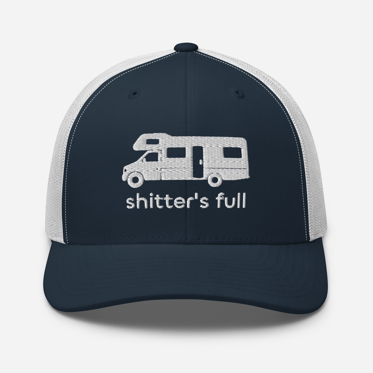 Shitter's Full Trucker Cap Navy/ White | 222 Threads