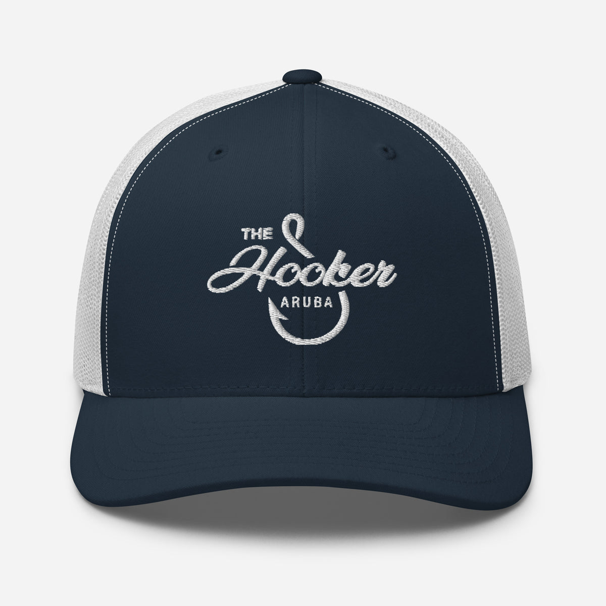 The Hooker Charters Aruba Trucker Cap Navy/ White | 222 Threads