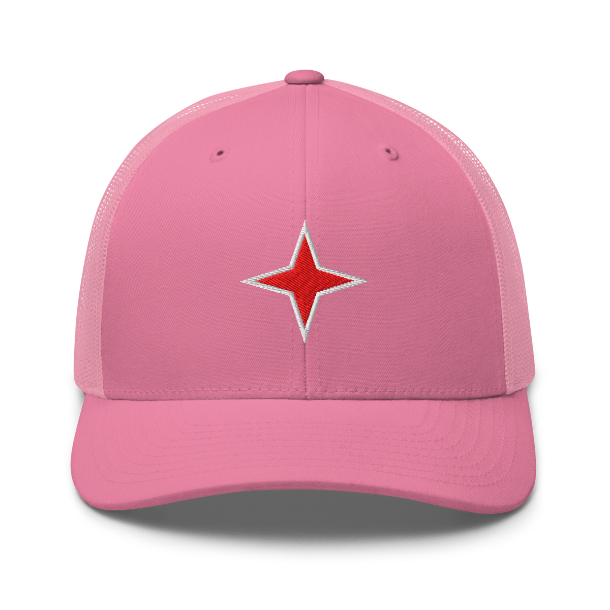 Aruba Red Star Trucker Hat Pink | 222 Threads