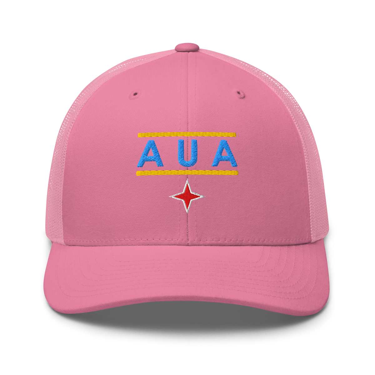 Aruba AUA Trucker Hat Pink | 222 Threads