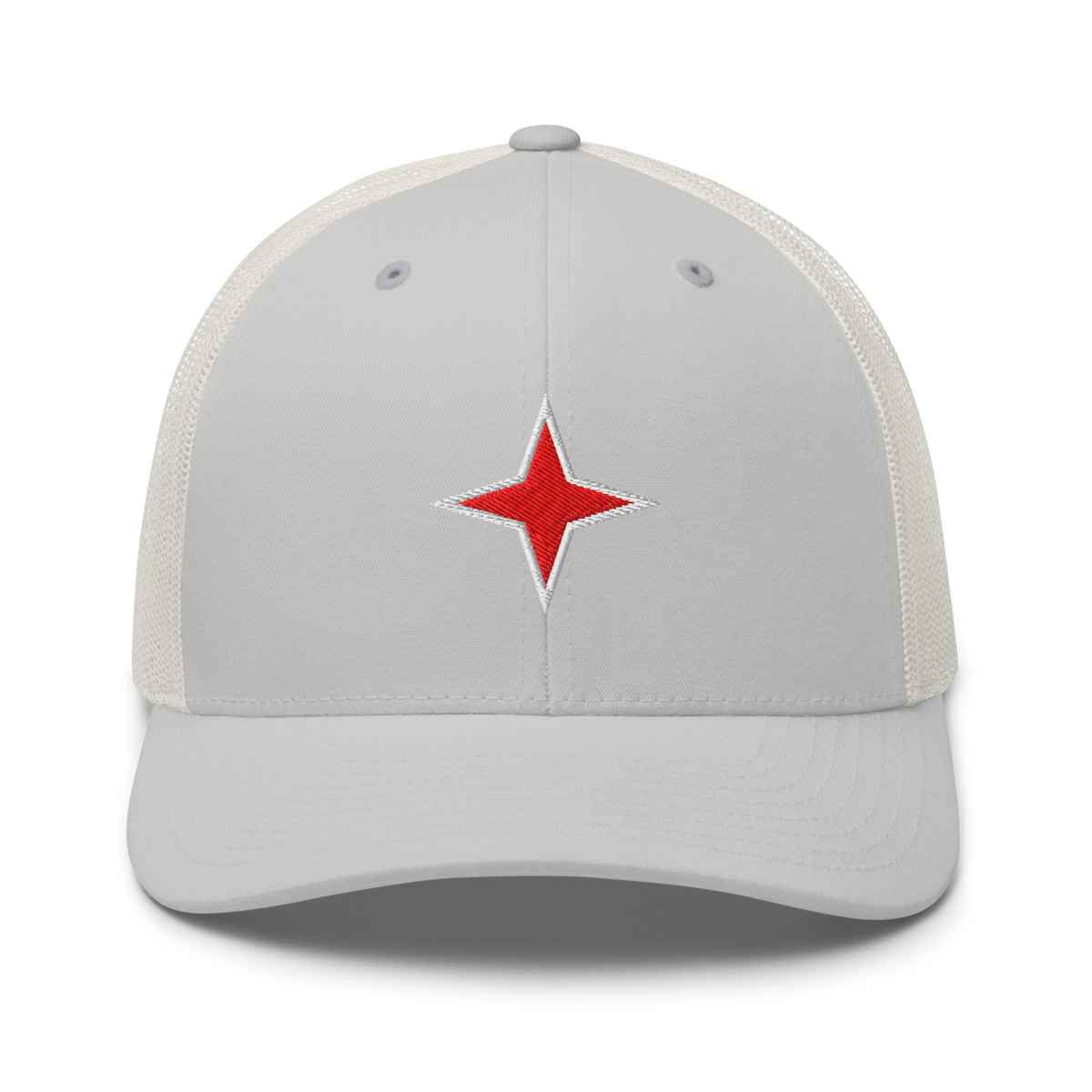 Aruba Red Star Trucker Hat Silver | 222 Threads